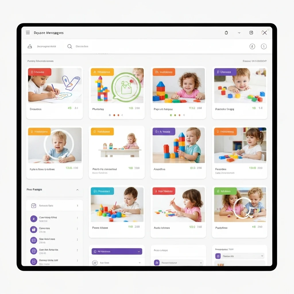 Daycare management system interface