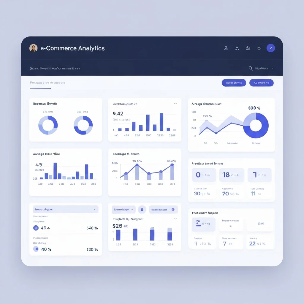 E-commerce dashboard with sales analytics